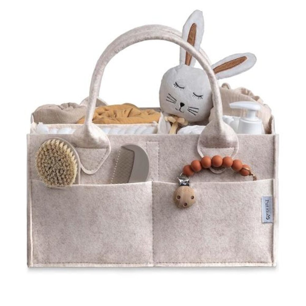 Baby Diaper Caddy Organizer Nursery Storage Basket Portable Shower Gift